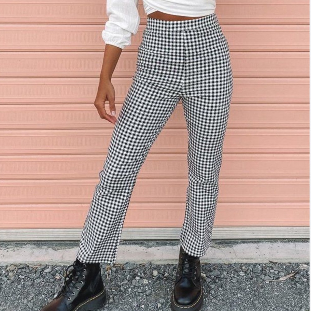 Beginning boutique checkered pants